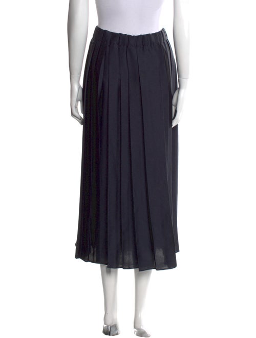 Tibi Pleated Accents Midi Length Skirt