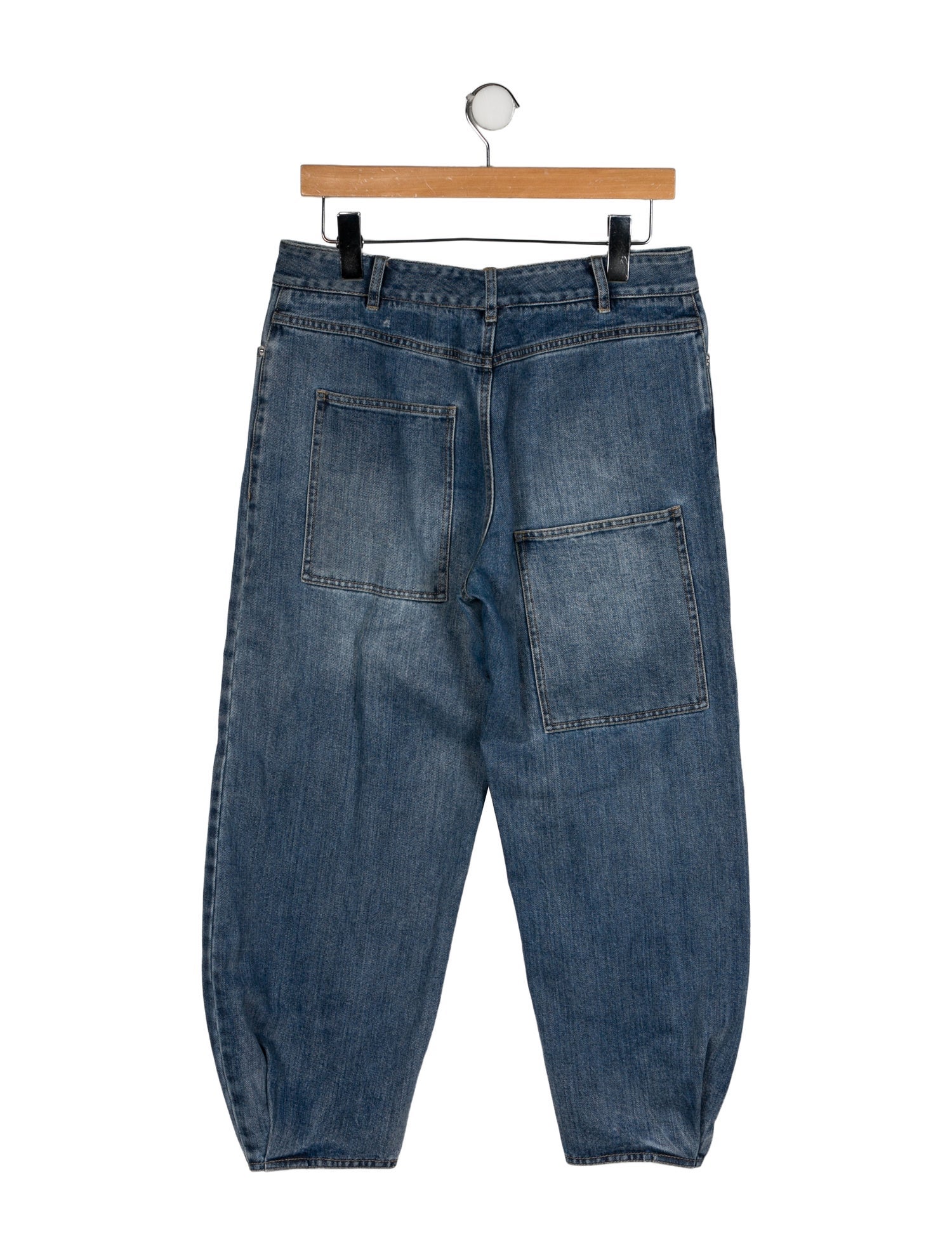 Tibi Mid-Rise Straight Leg Jeans