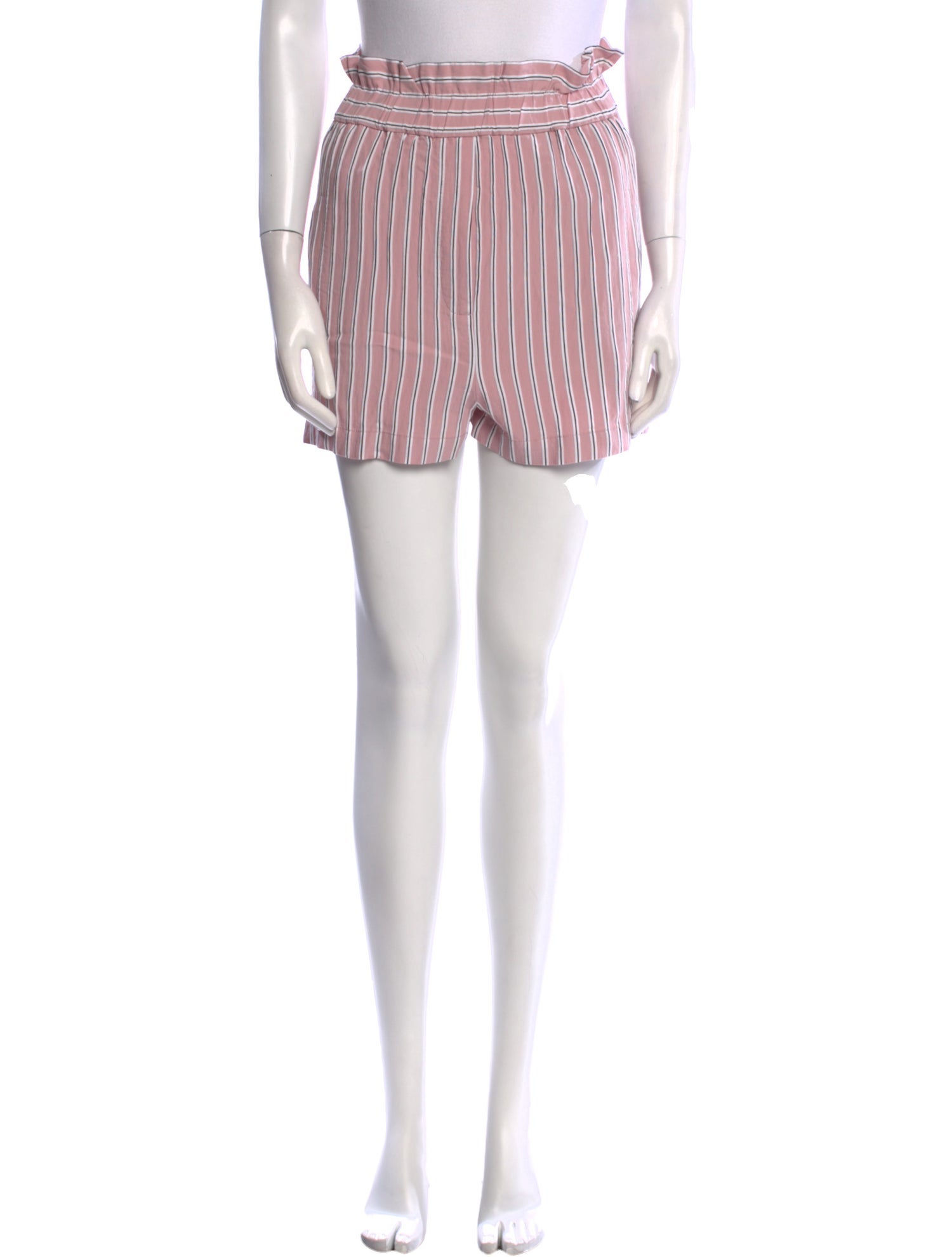 Tibi Striped Mini Shorts