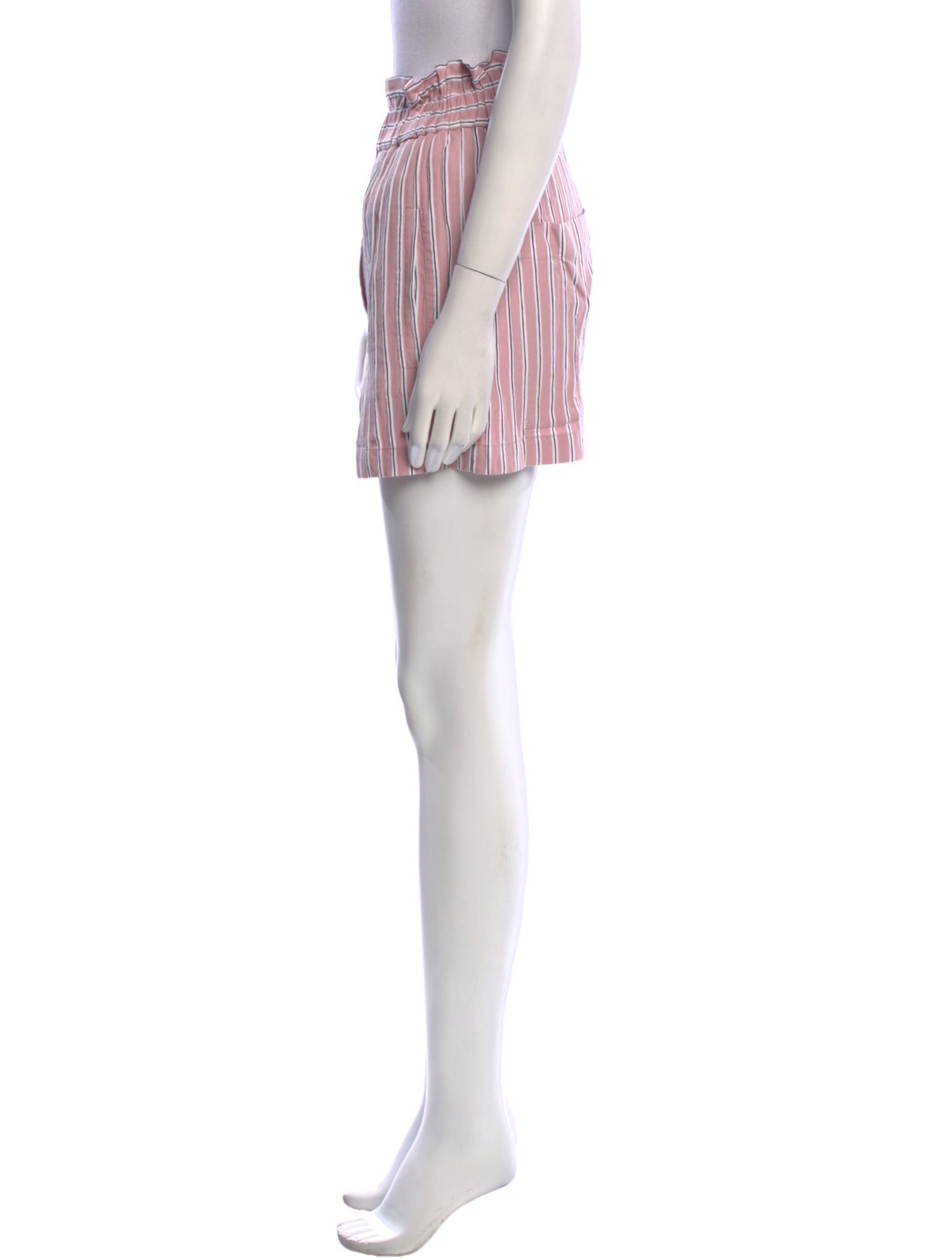 Tibi Striped Mini Shorts