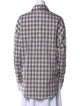 Tibi Plaid Print Long Sleeve Button-Up Top