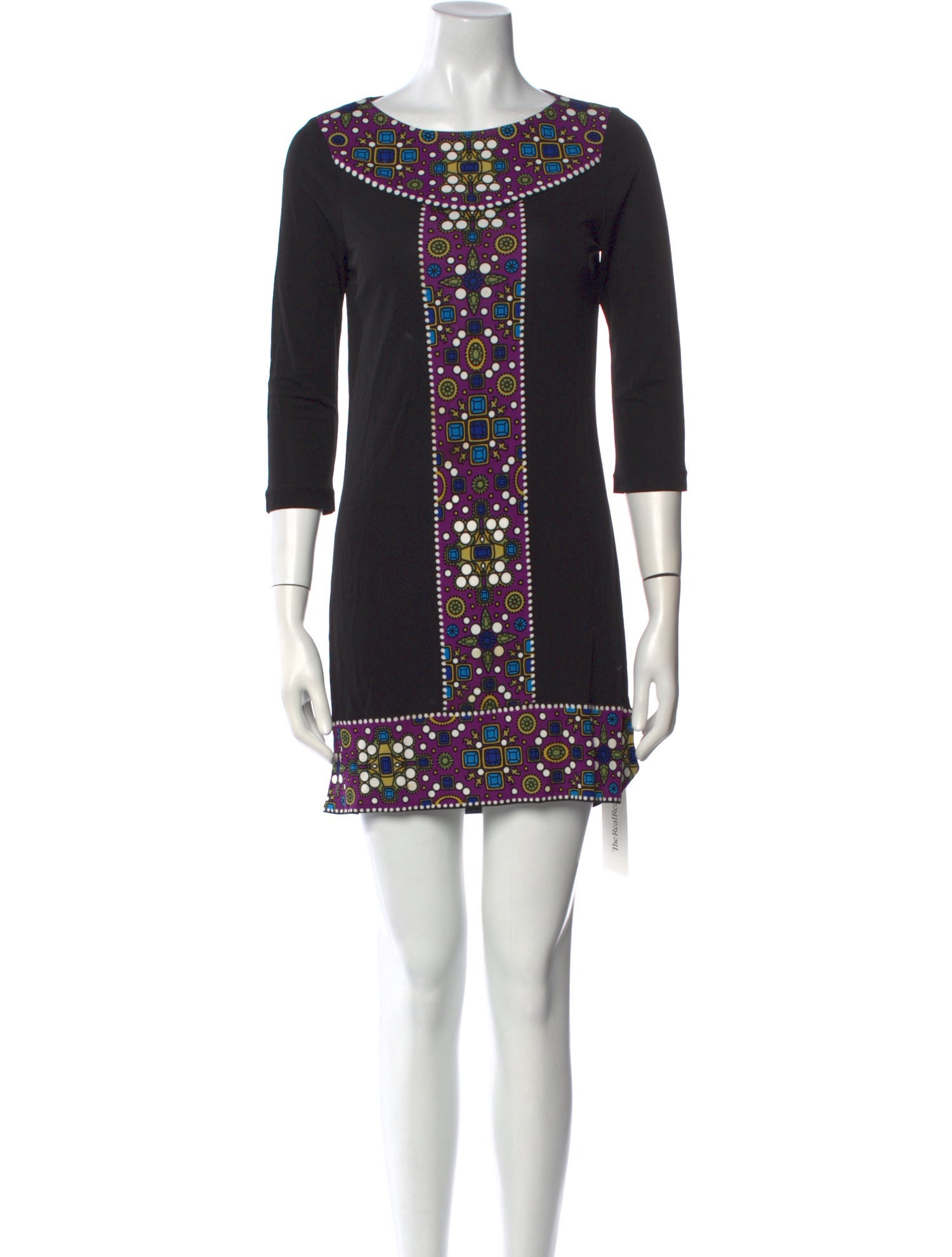 Tibi Bateau Neckline Mini Dress