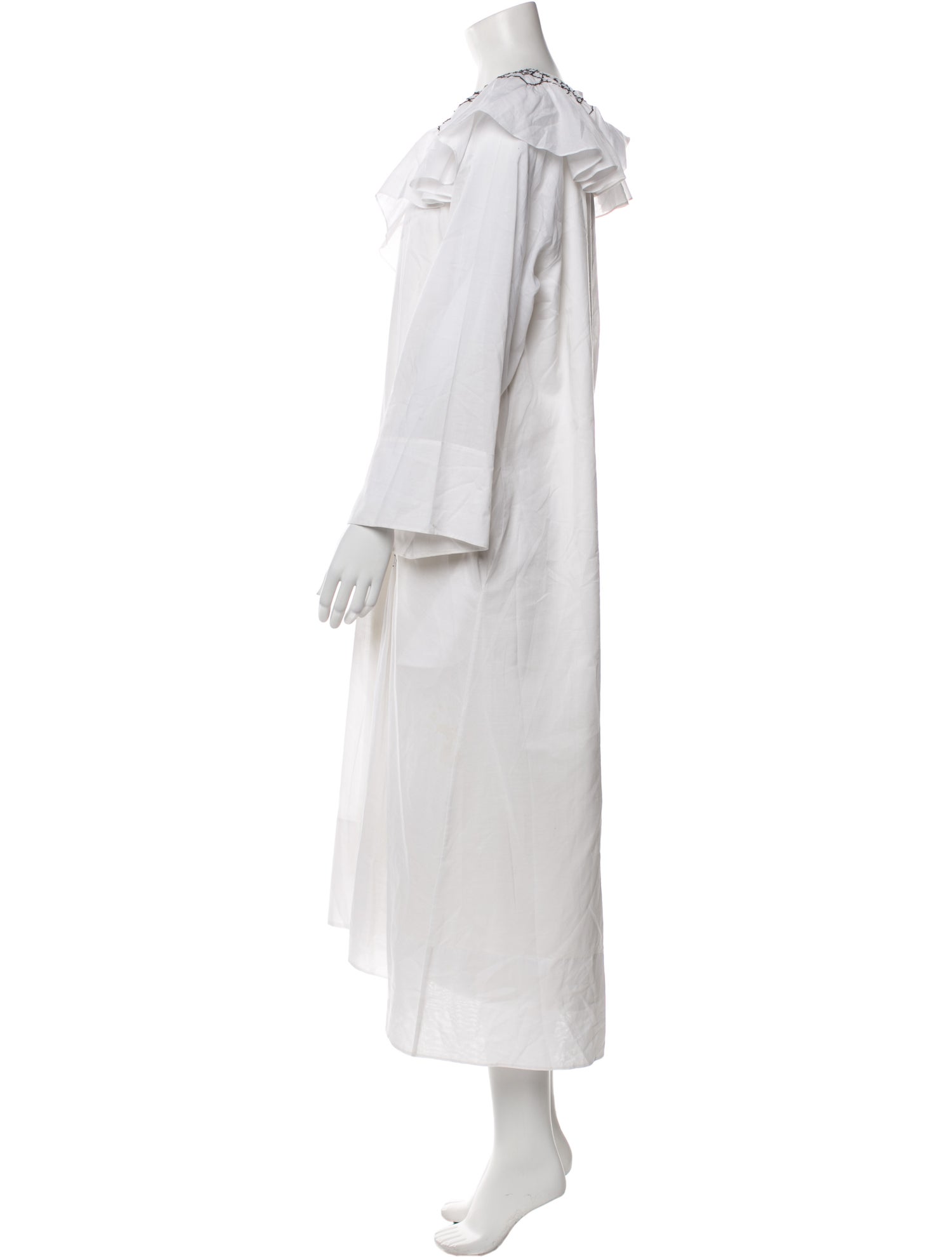 Tibi V-Neck Long Dress