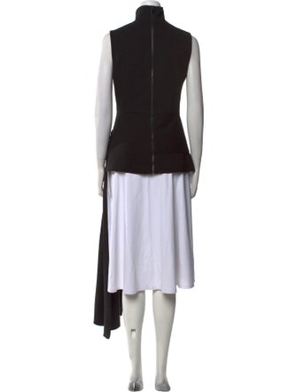 Tibi Mock Neck Sleeveless Tunic