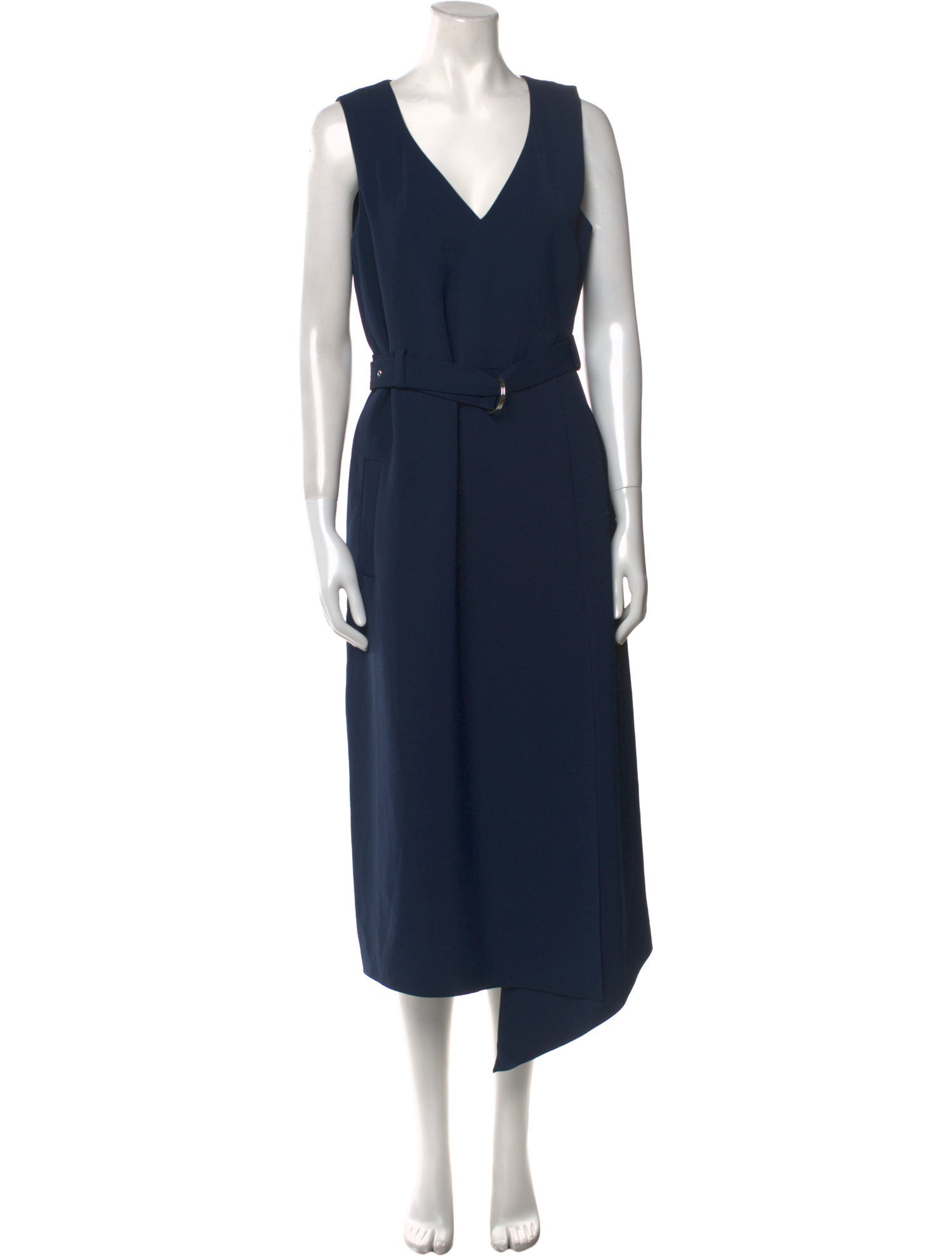 Tibi V-Neck Long Dress