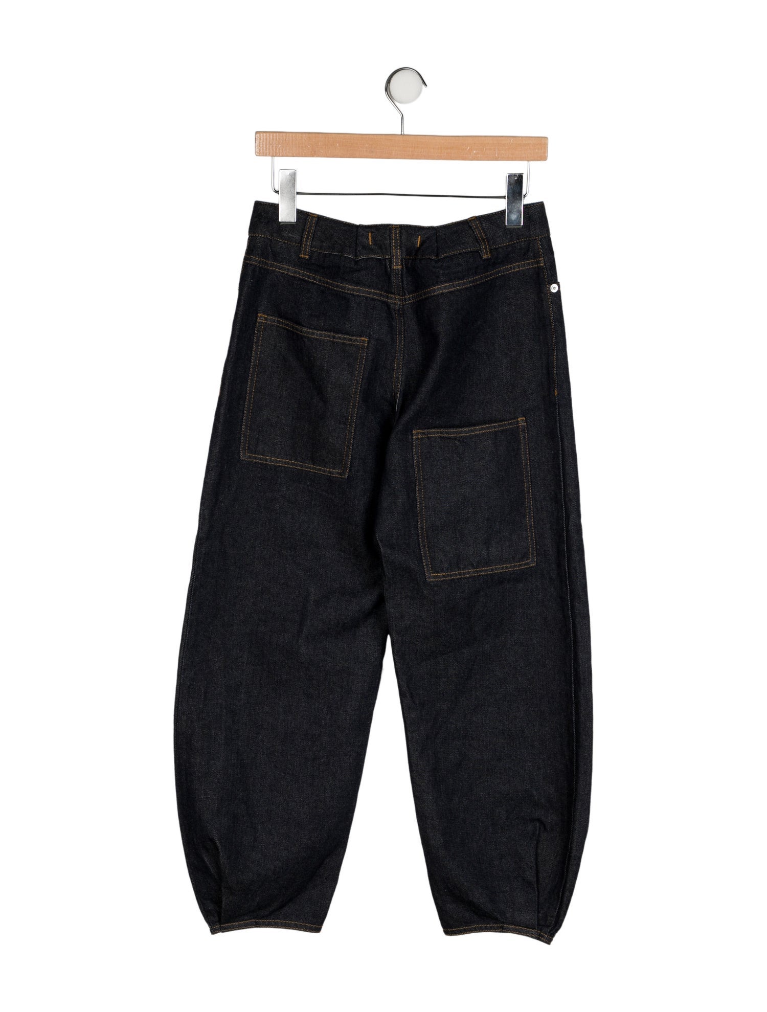 Tibi Mid-Rise Wide Leg Jeans