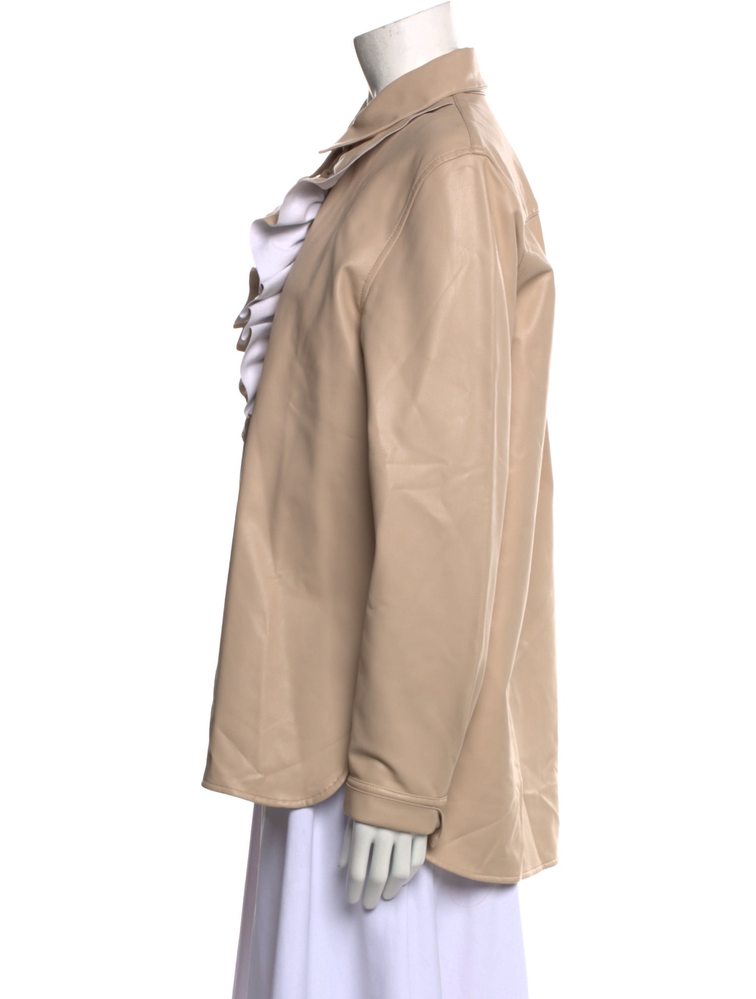 Tibi Long Sleeve Button-Up Top