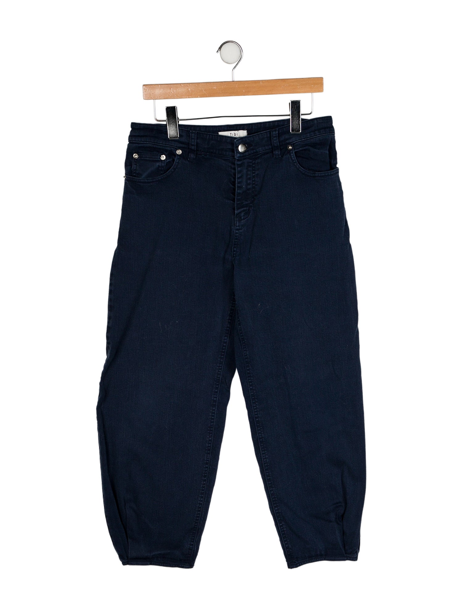 Tibi Mid-Rise Straight Leg Jeans