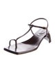 Tibi Leather T-Strap Sandals