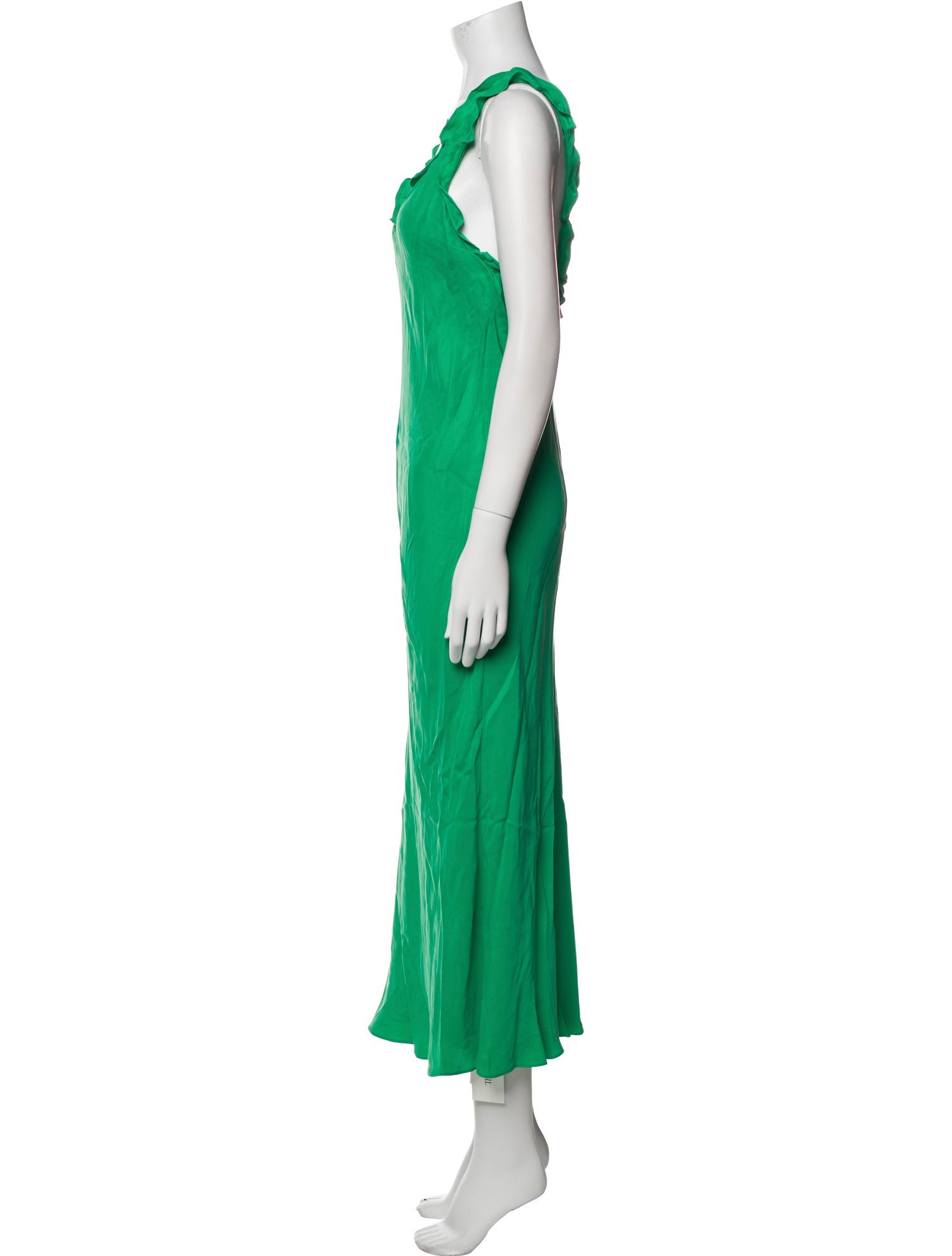 Tibi V-Neck Long Dress