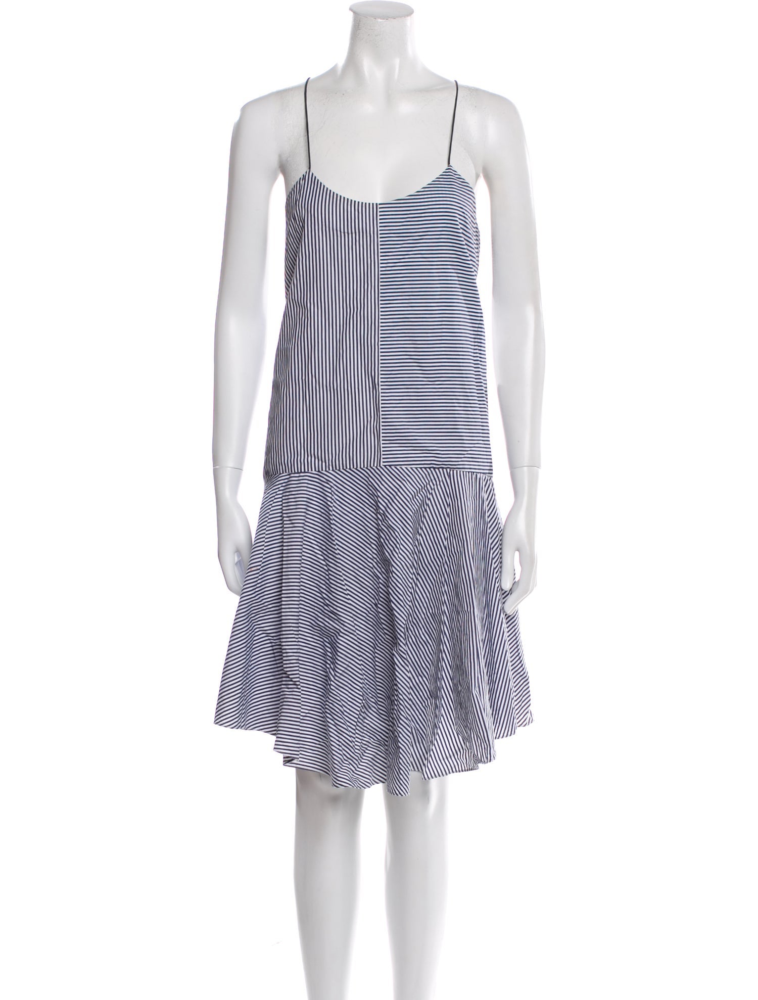 Tibi Striped Knee-Length Dress