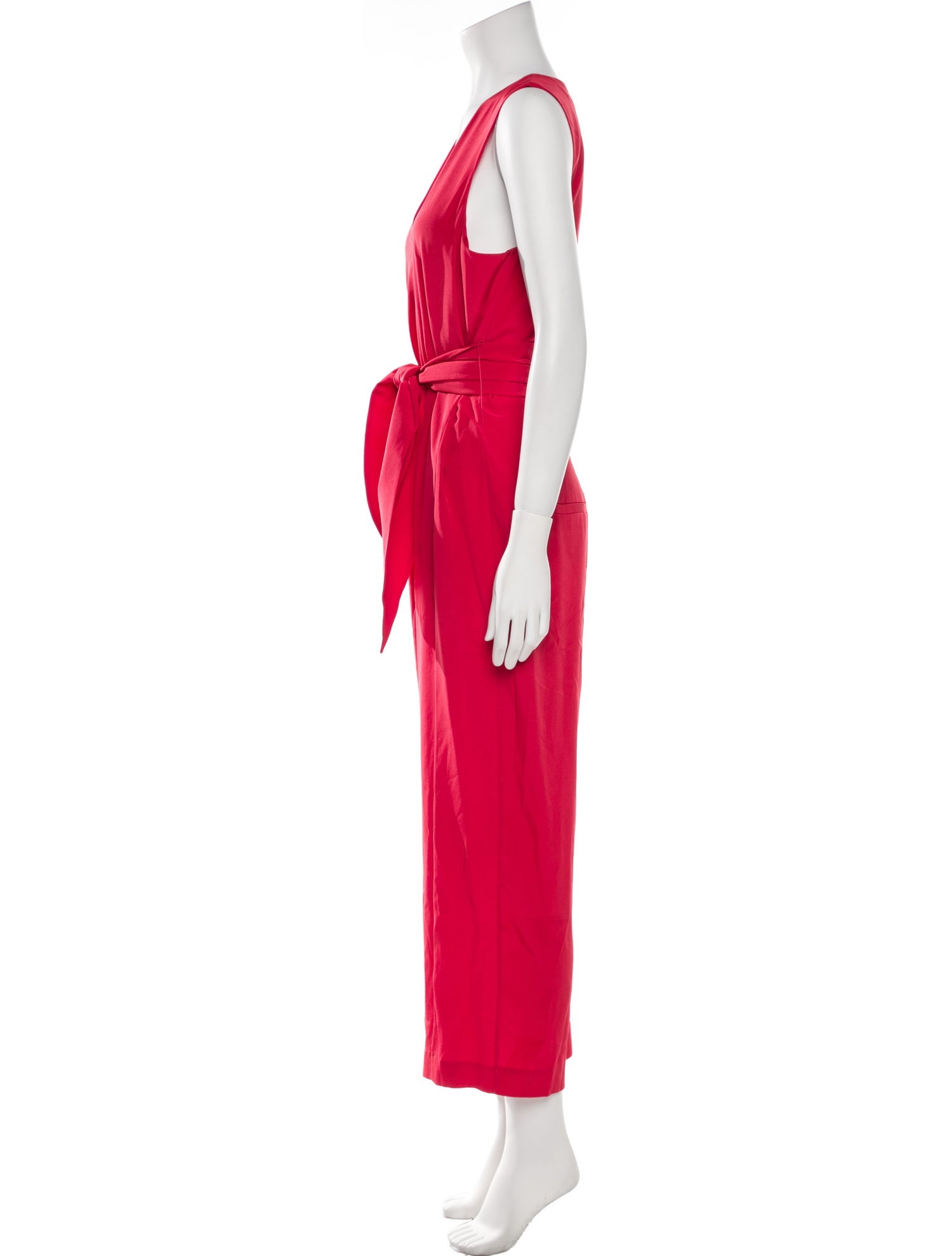 Tibi Silk V-Neck Jumpsuit