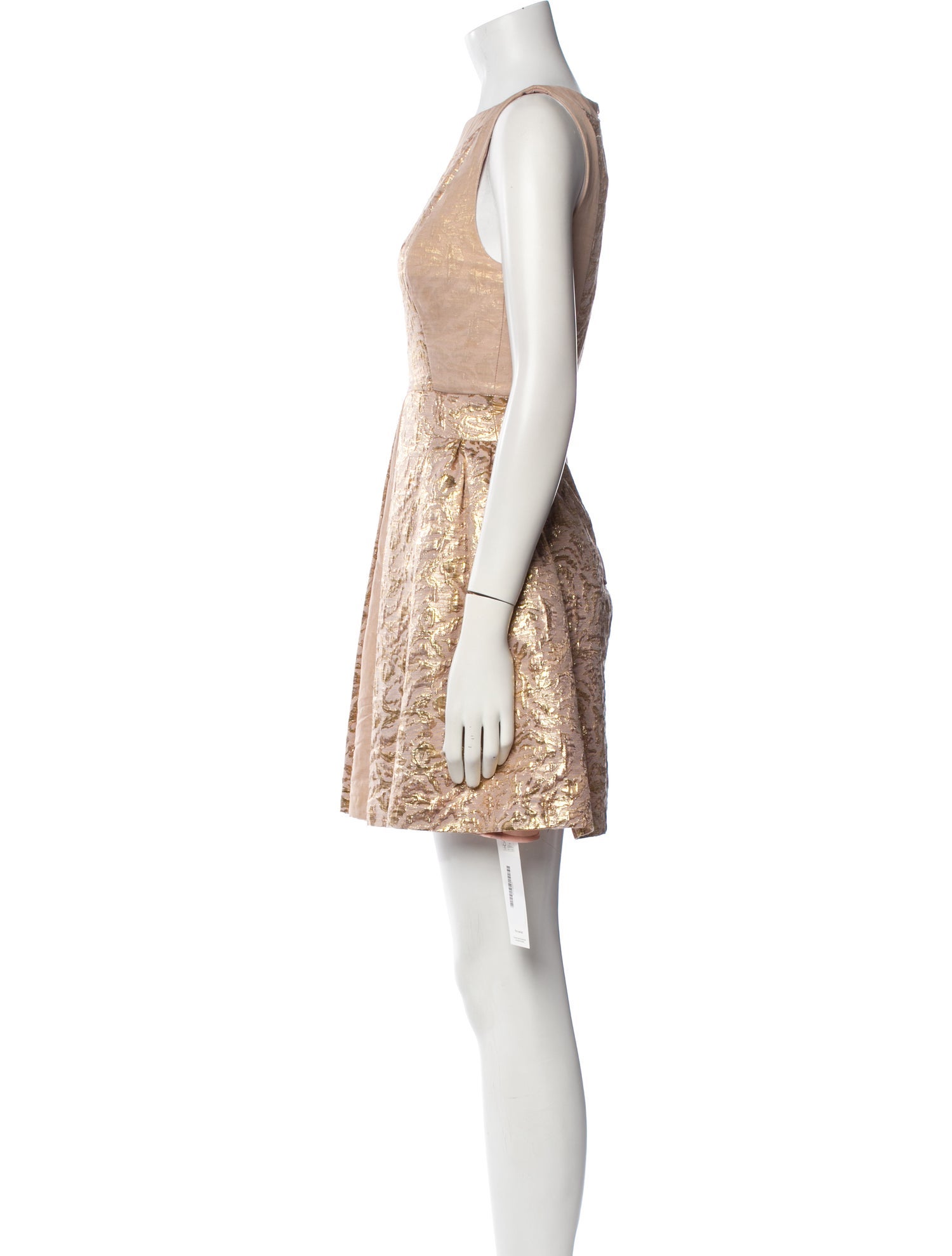 Tibi Bateau Neckline Mini Dress