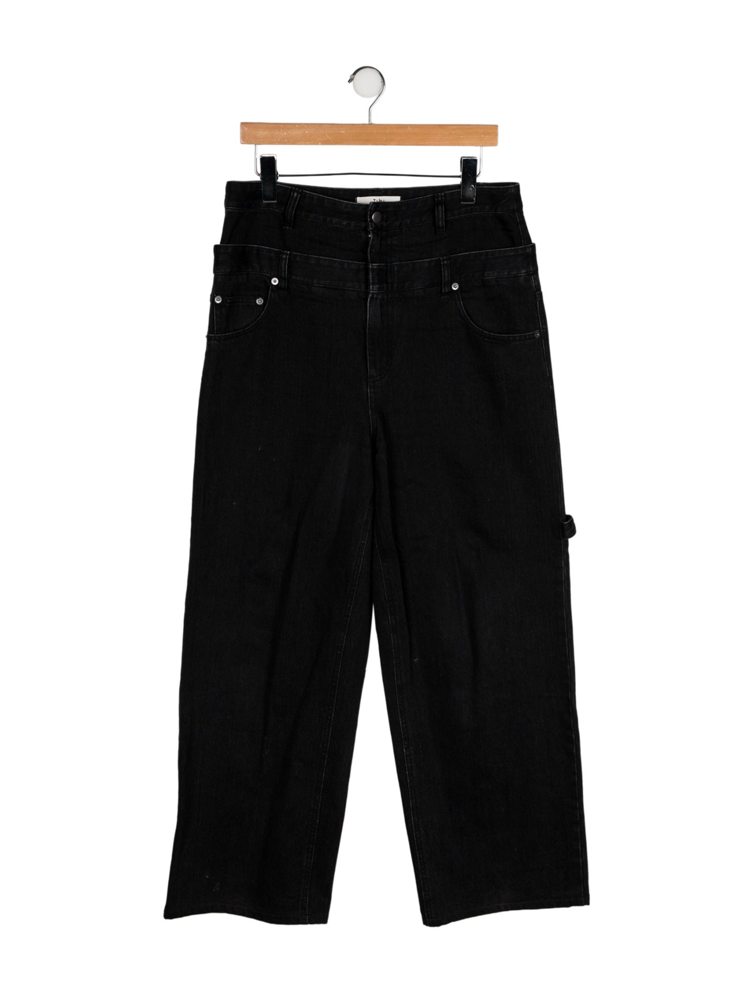 Tibi High-Rise Wide Leg Jeans