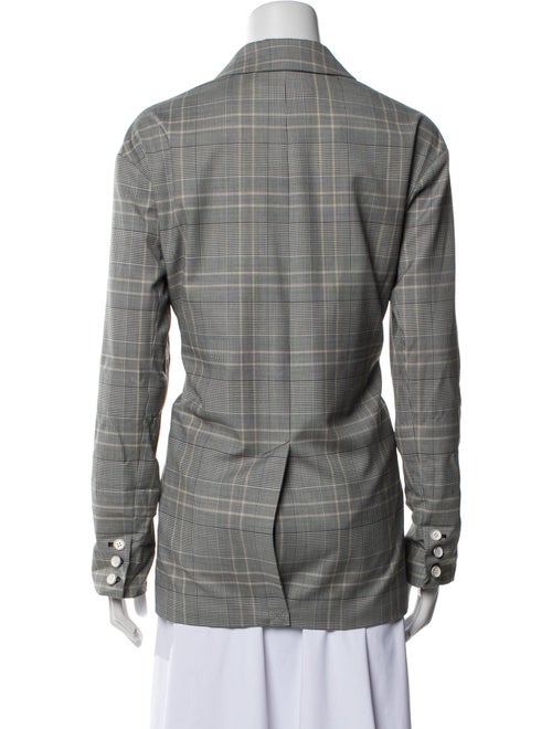 Tibi Plaid Print Blazer