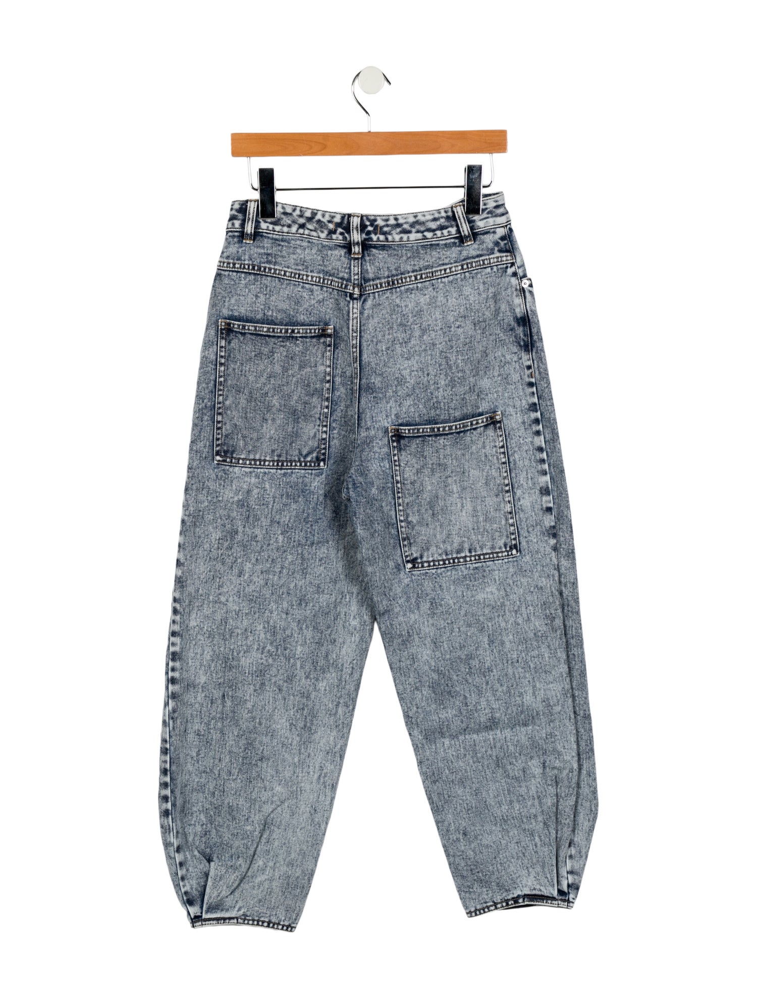 Tibi High-Rise Straight Leg Jeans