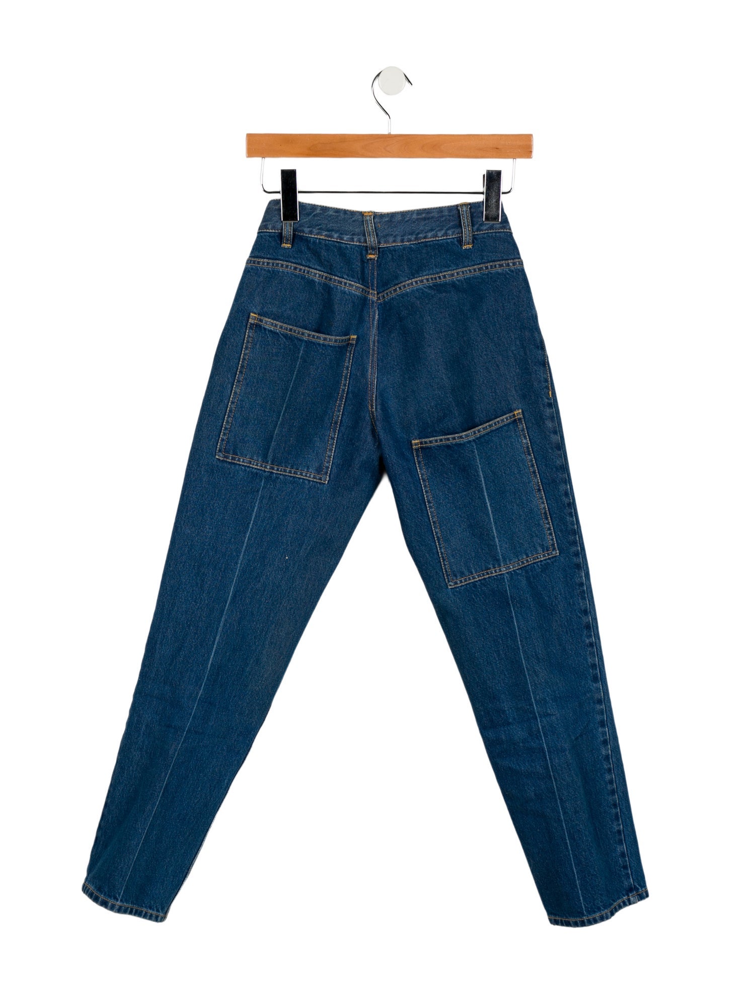 Tibi Mid-Rise Straight Leg Jeans