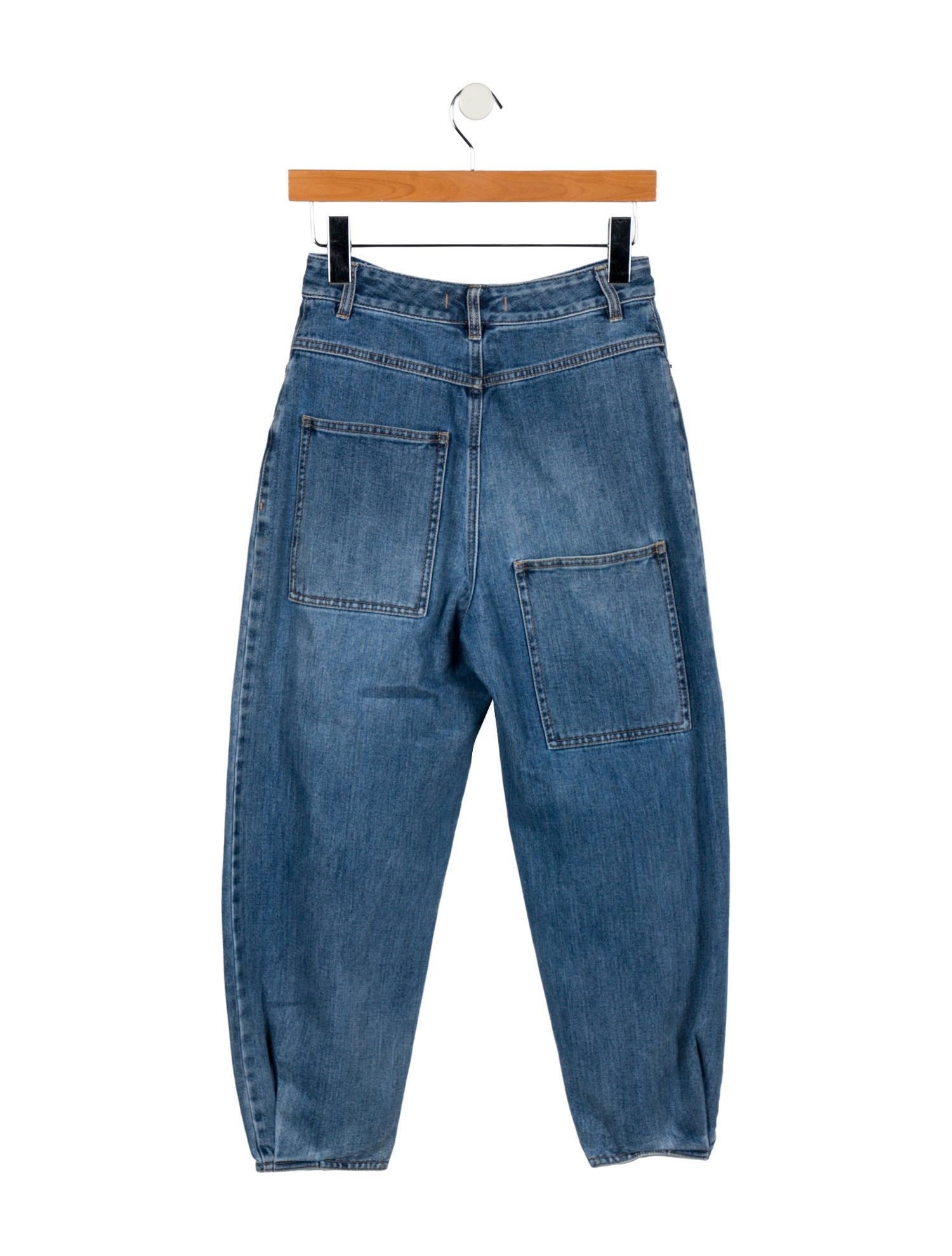 Tibi High-Rise Straight Leg Jeans