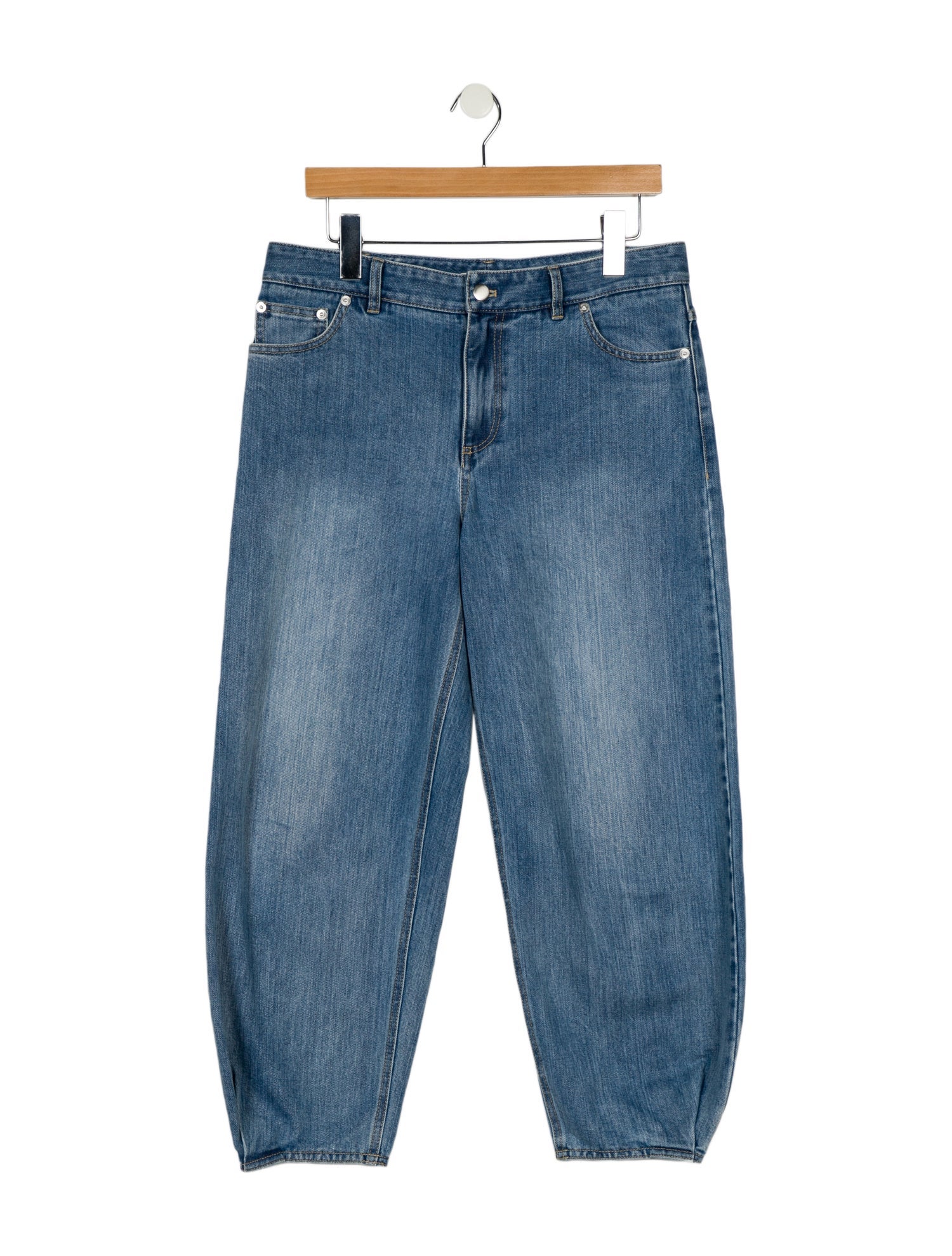 Tibi Mid-Rise Straight Leg Jeans