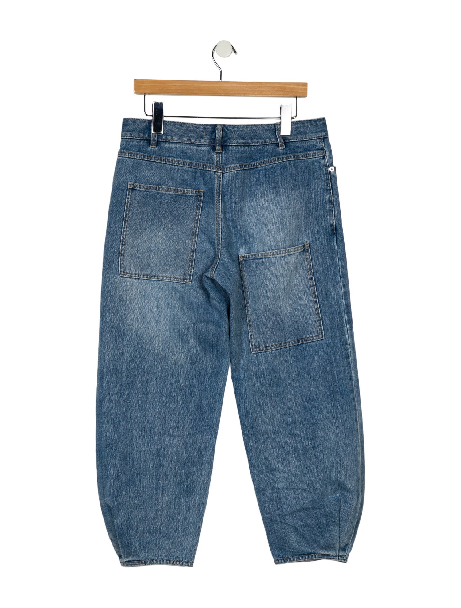 Tibi Mid-Rise Straight Leg Jeans