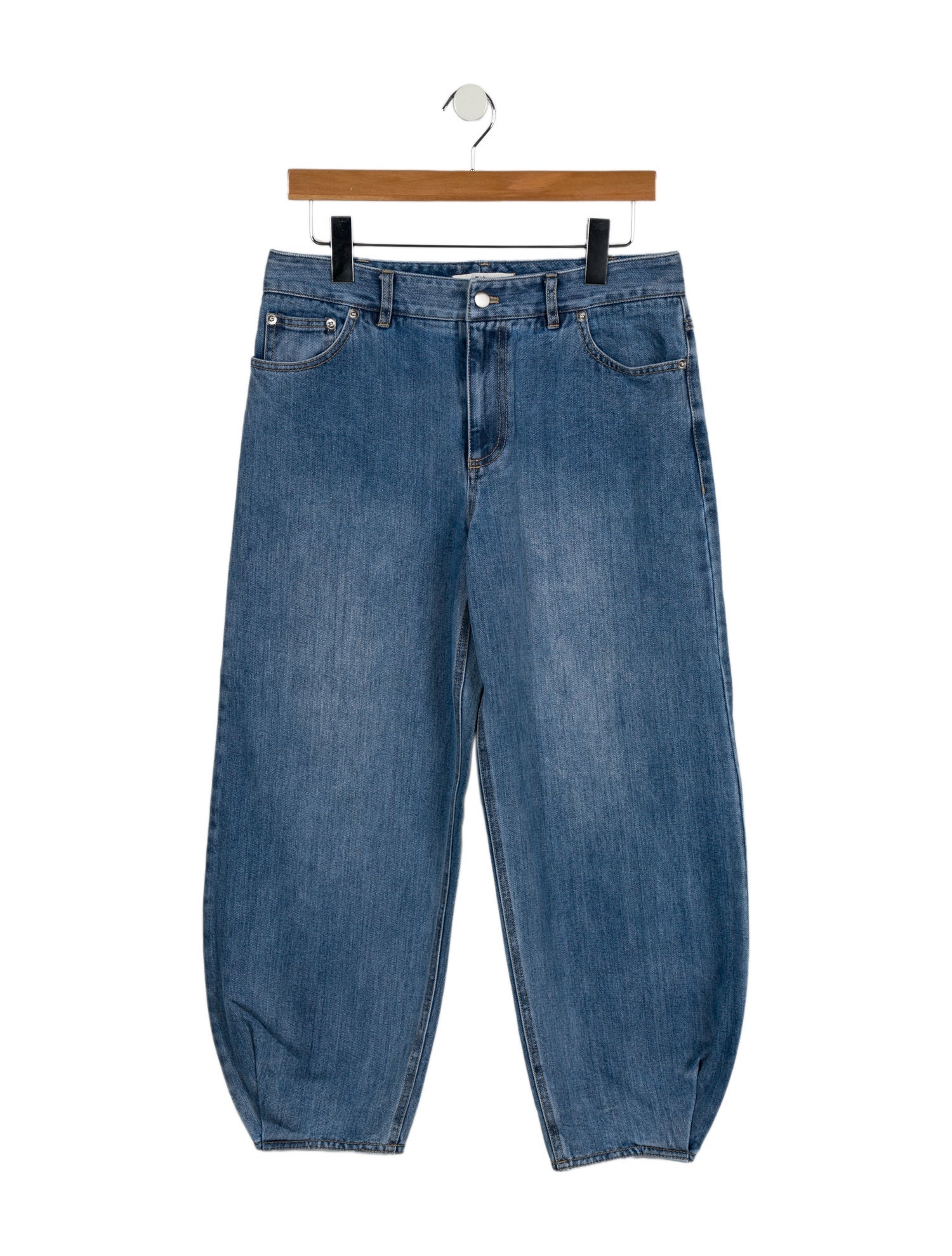 Tibi Mid-Rise Straight Leg Jeans