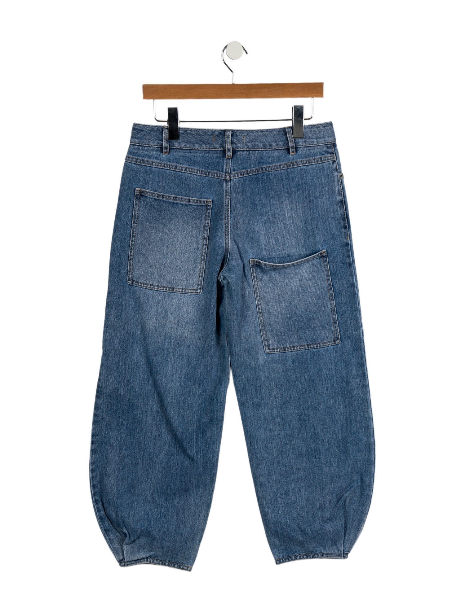 Tibi Mid-Rise Straight Leg Jeans