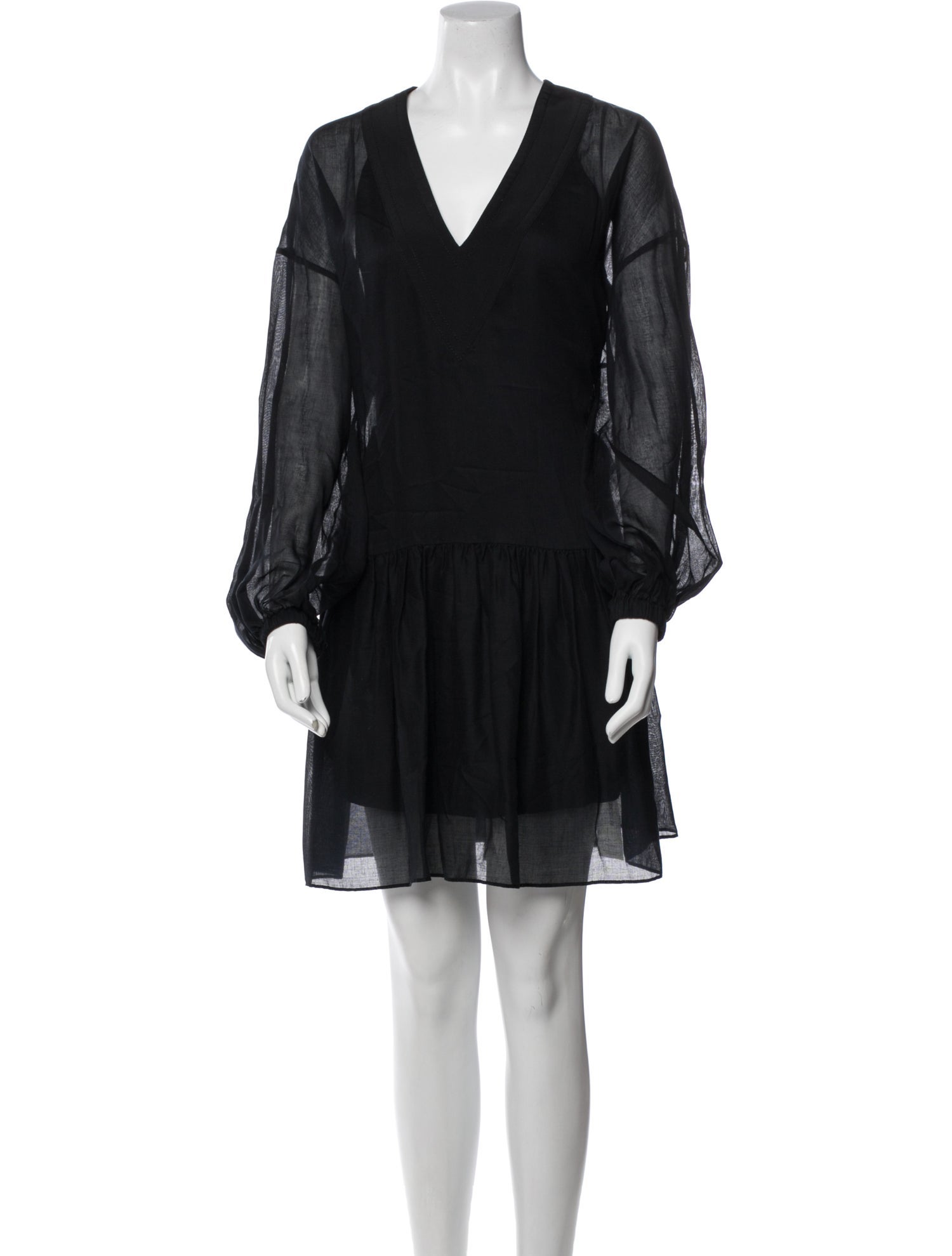 Tibi V-Neck Mini Dress