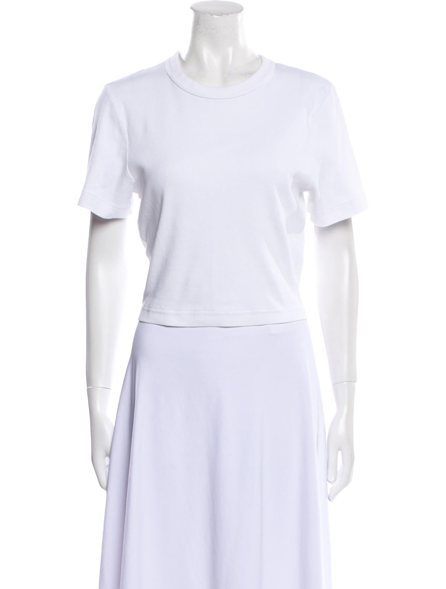 Tibi Crew Neck Short Sleeve T-Shirt
