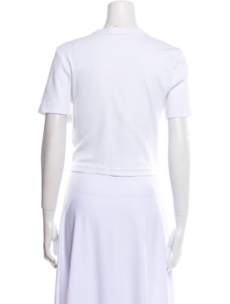 Tibi Crew Neck Short Sleeve T-Shirt