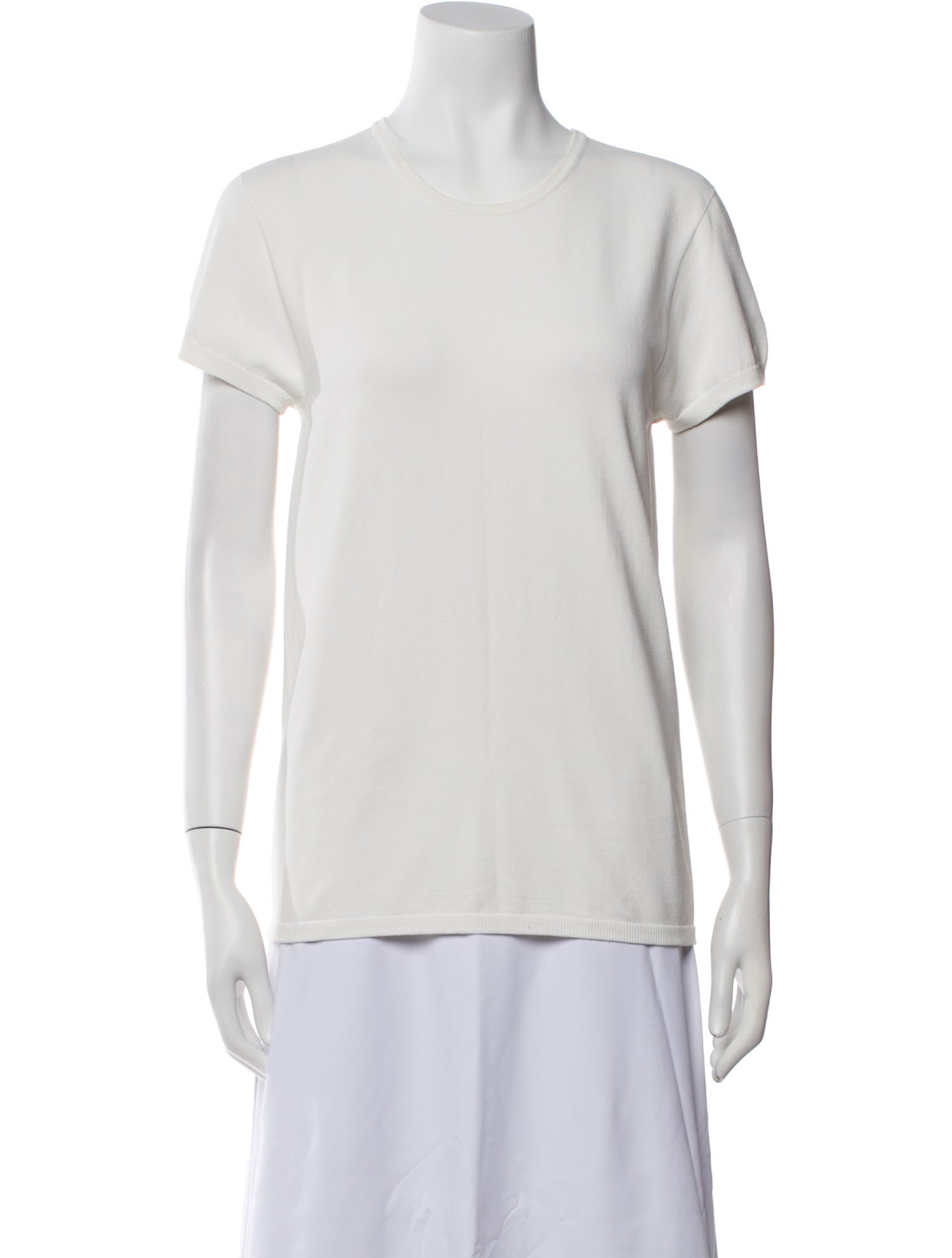 Tibi Crew Neck Short Sleeve T-Shirt