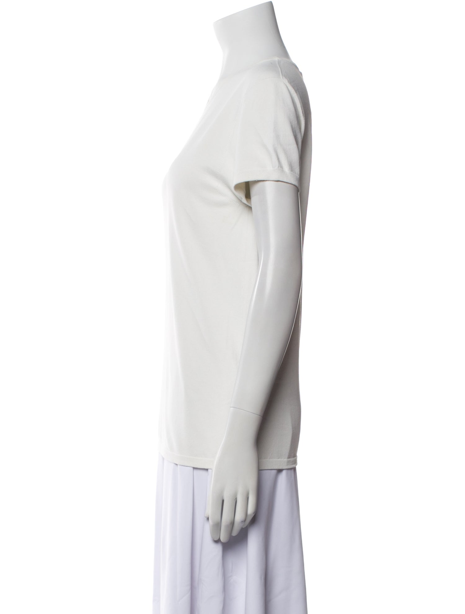 Tibi Crew Neck Short Sleeve T-Shirt