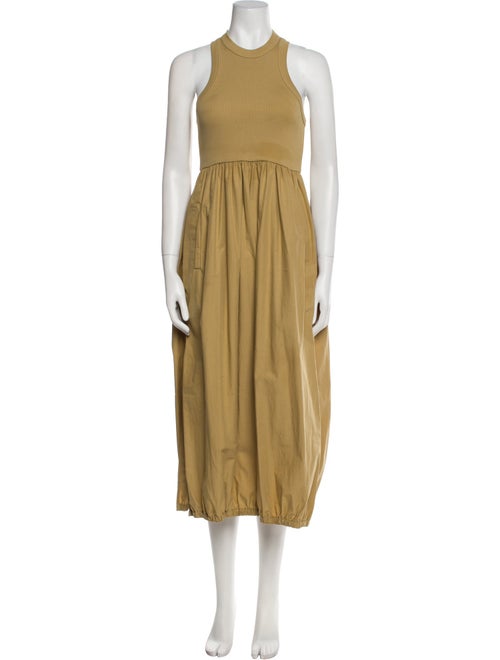Tibi Crew Neck Long Dress