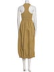 Tibi Crew Neck Long Dress