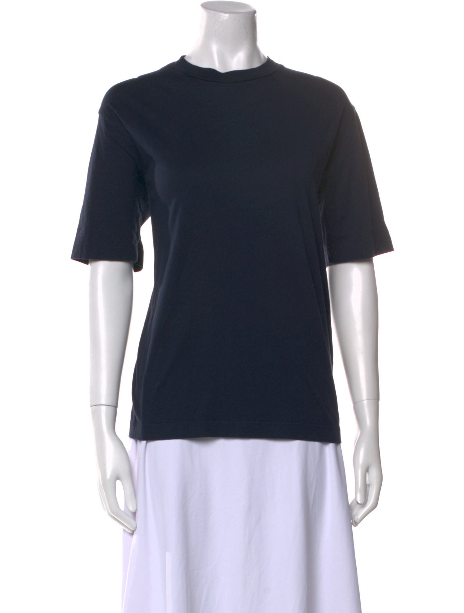 Tibi Crew Neck Short Sleeve T-Shirt