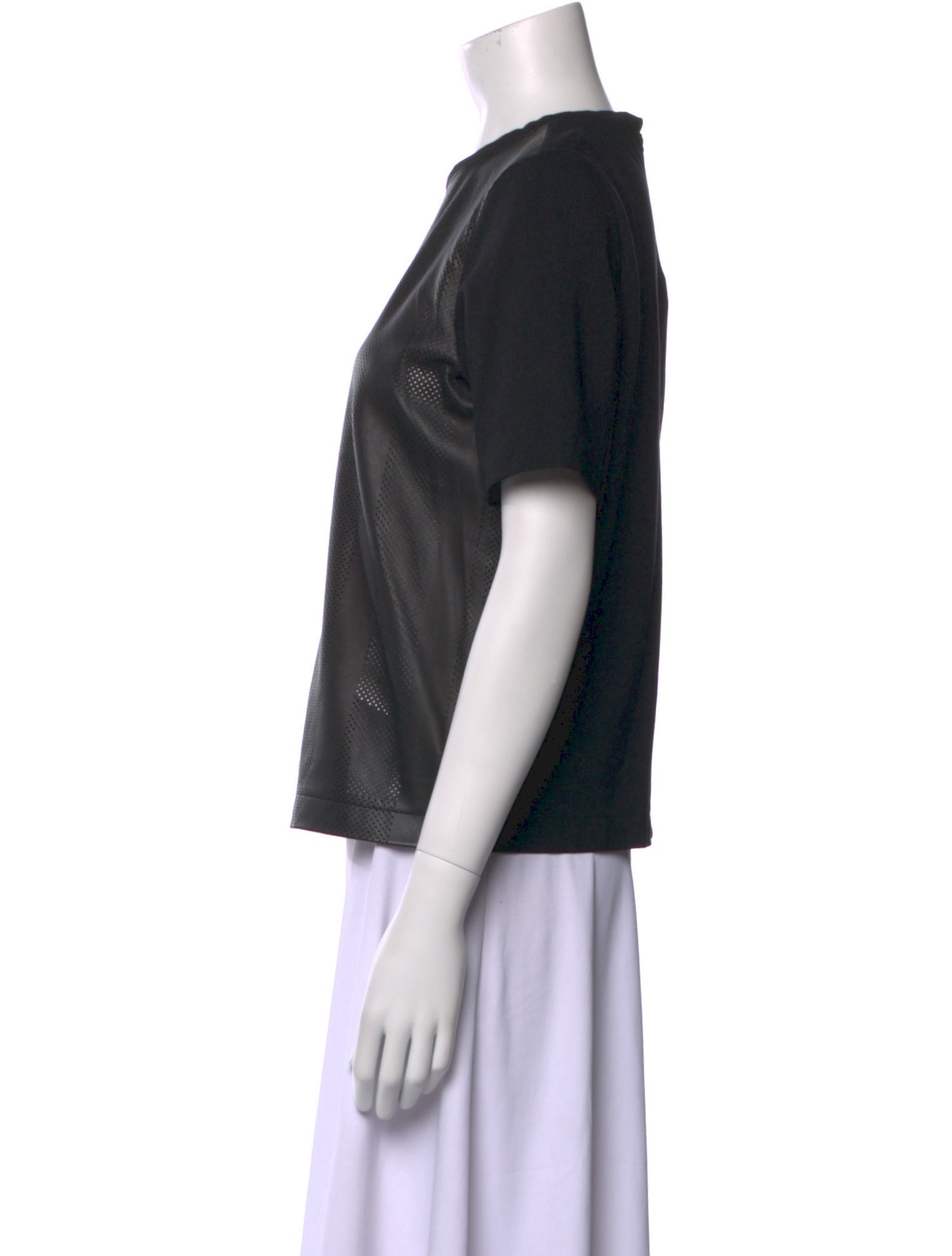 Tibi Crew Neck Short Sleeve T-Shirt