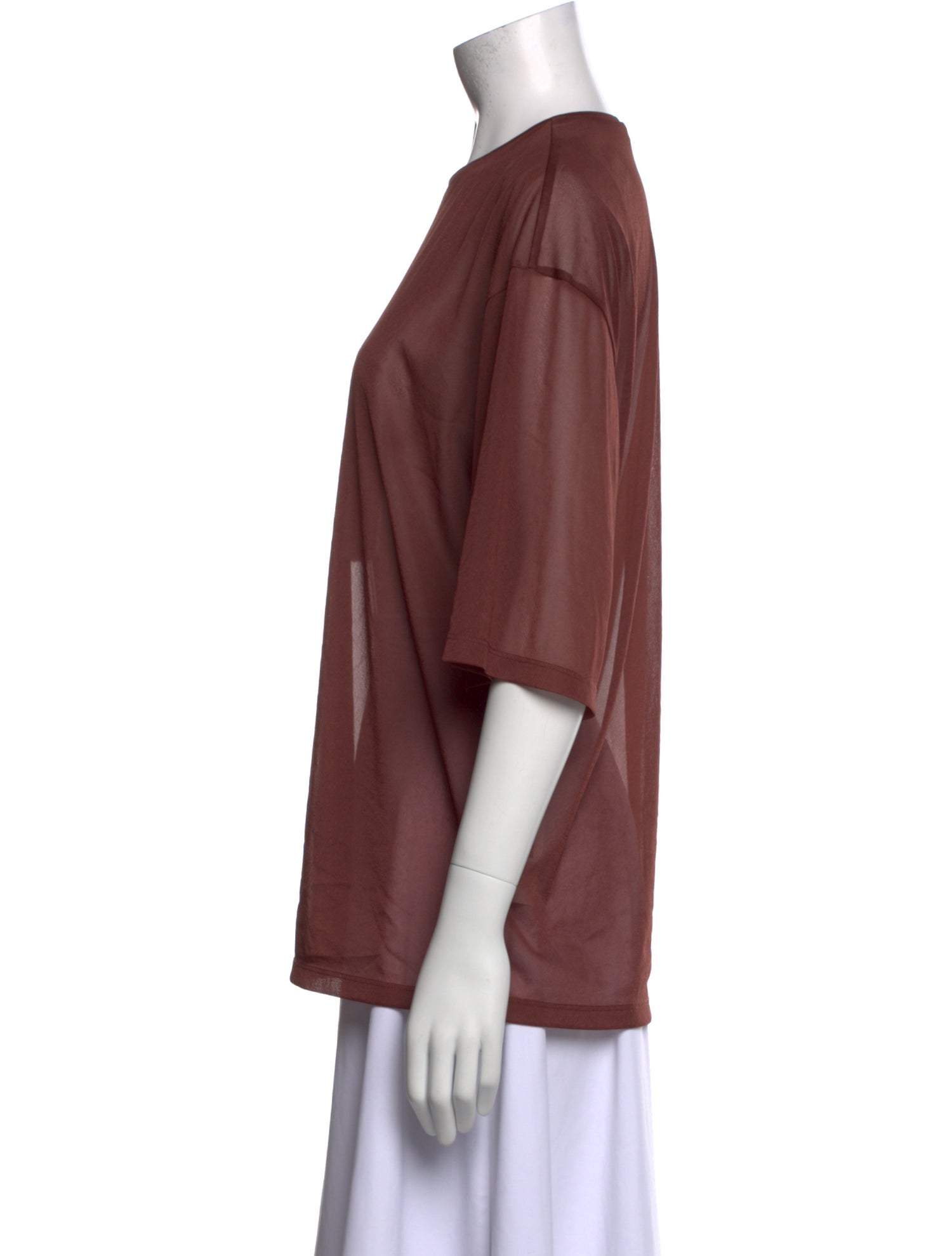 Tibi Crew Neck Short Sleeve T-Shirt