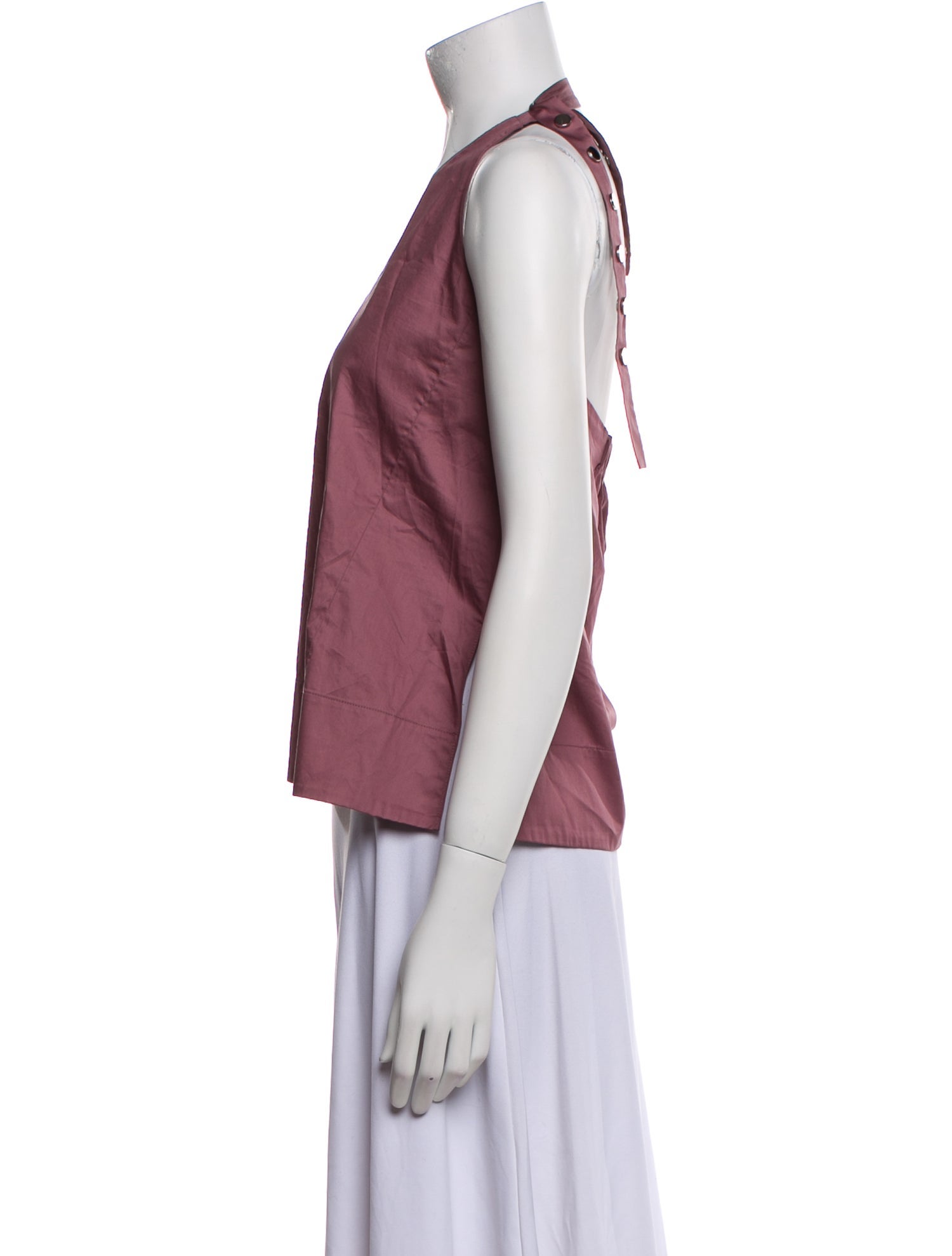 Tibi Halterneck Sleeveless Crop Top