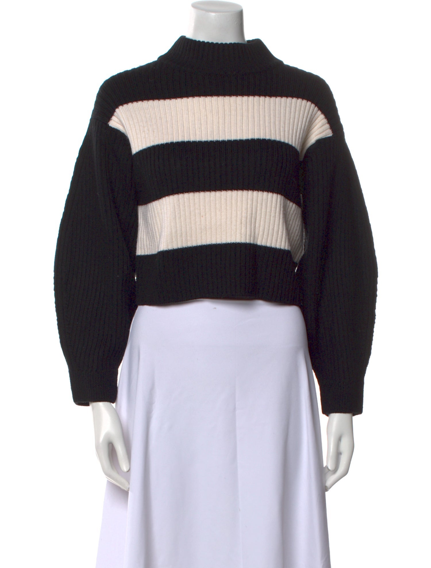 Tibi Merino Wool Striped Sweater