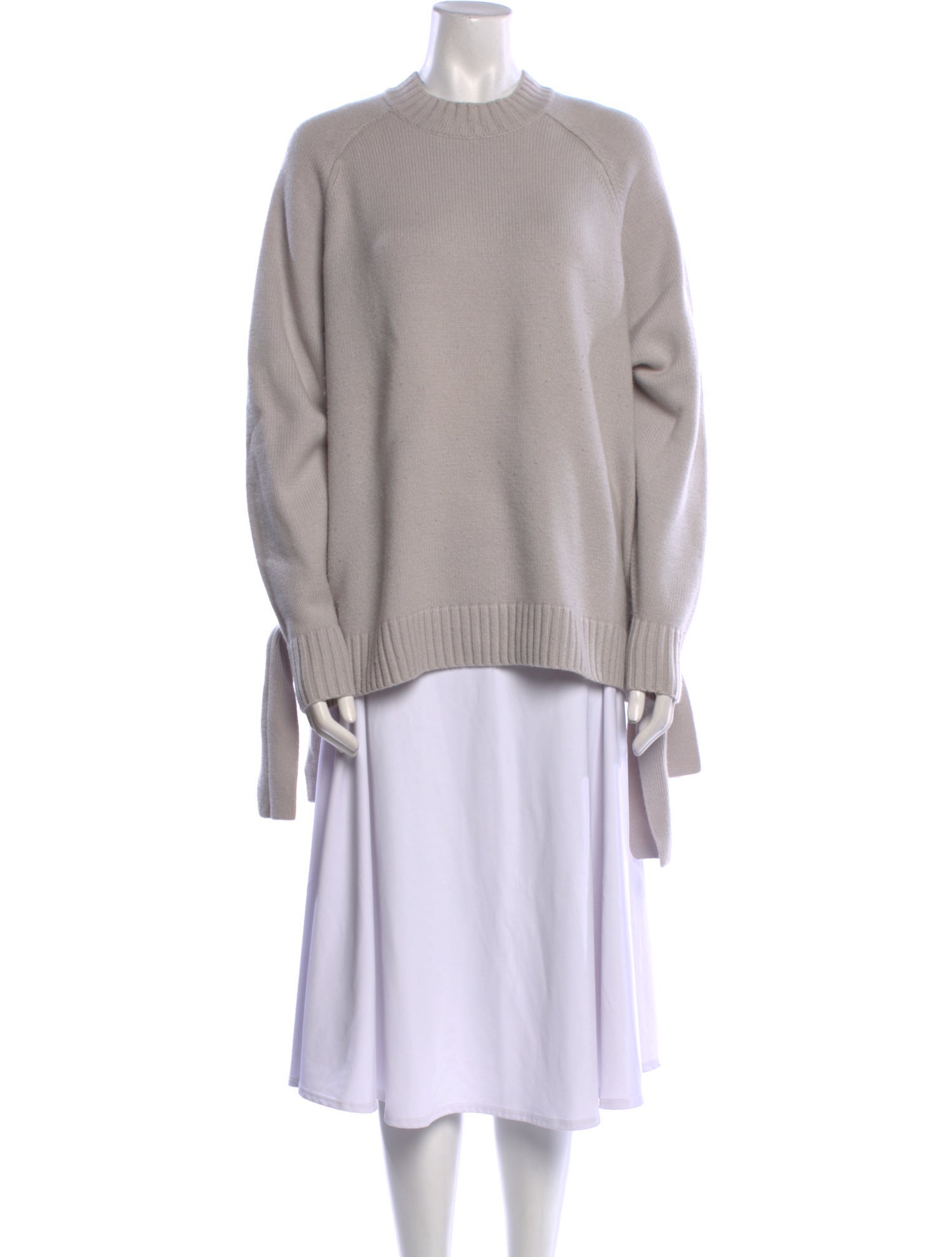 Tibi Cashmere Mock Neck Sweater