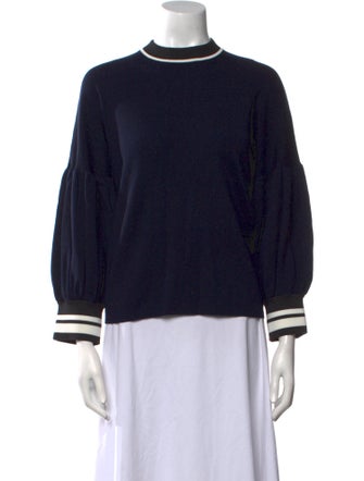 Tibi Merino Wool Crew Neck Sweater