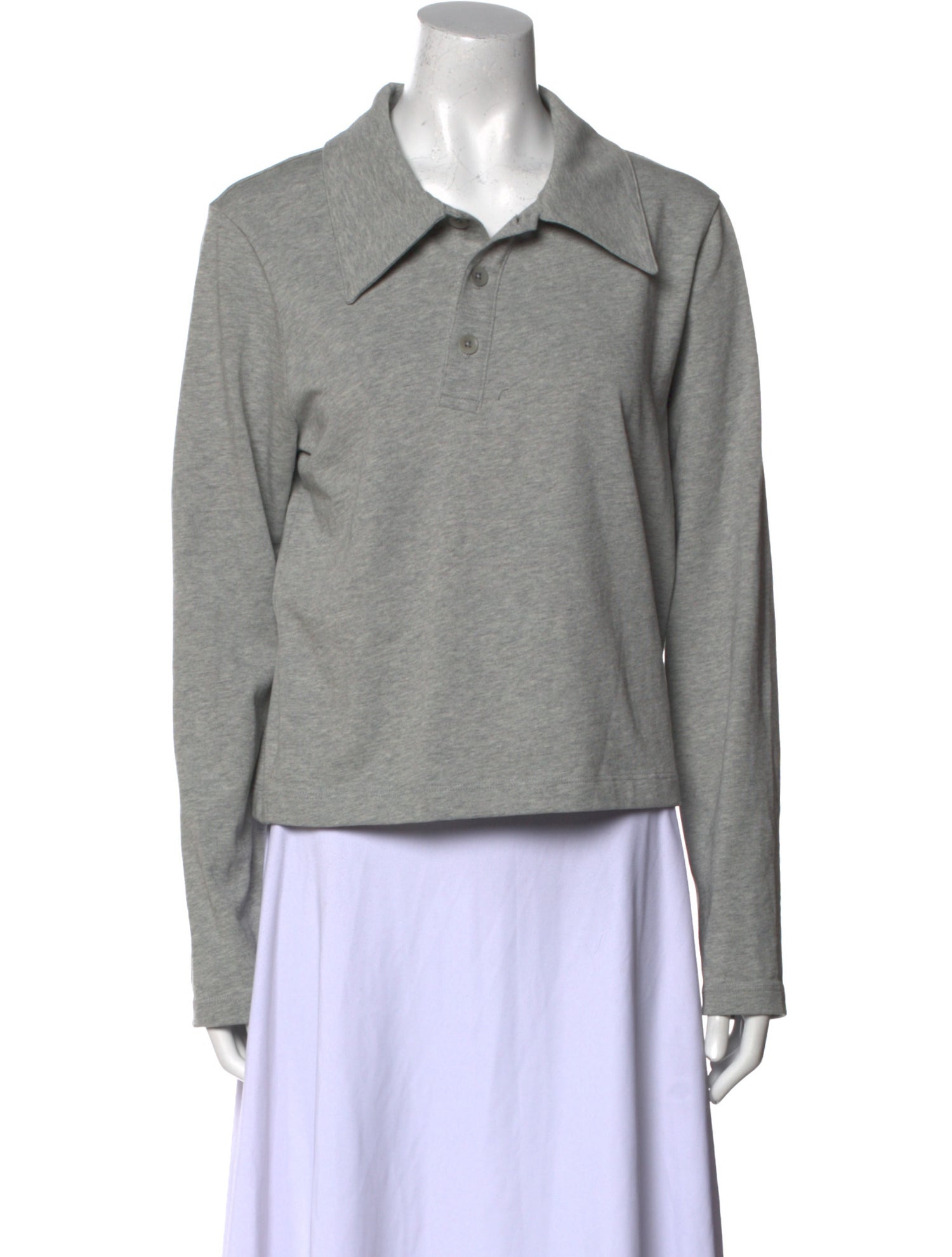 Tibi Long Sleeve Polo