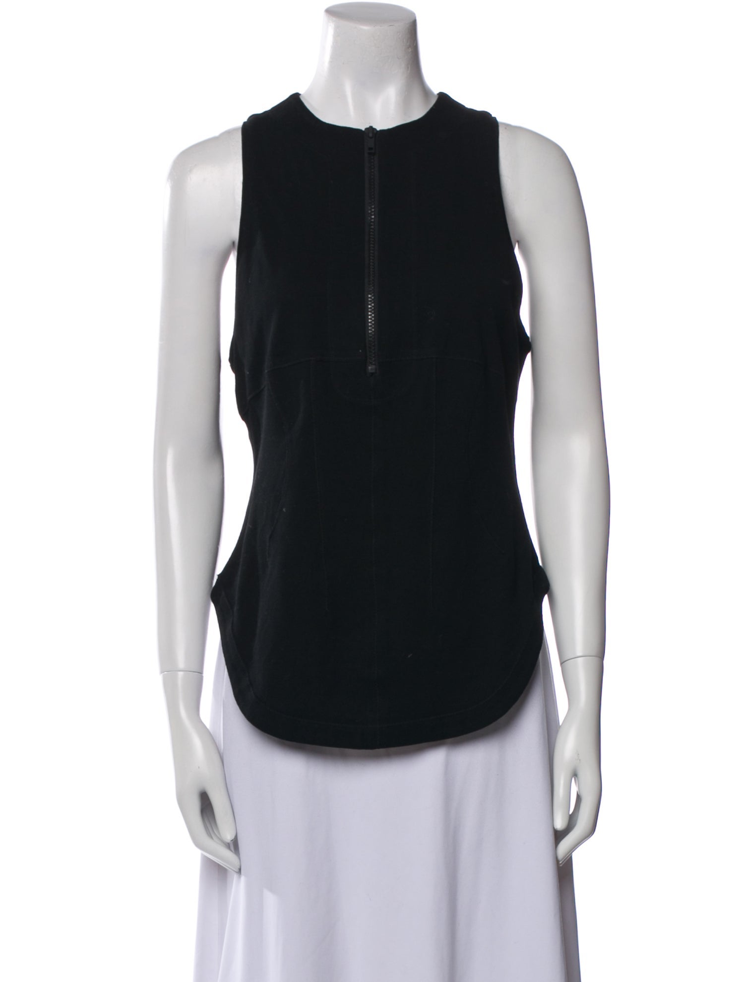Tibi Crew Neck Sleeveless Top