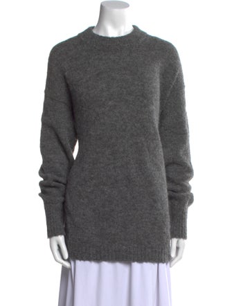 Tibi Alpaca Crew Neck Sweater