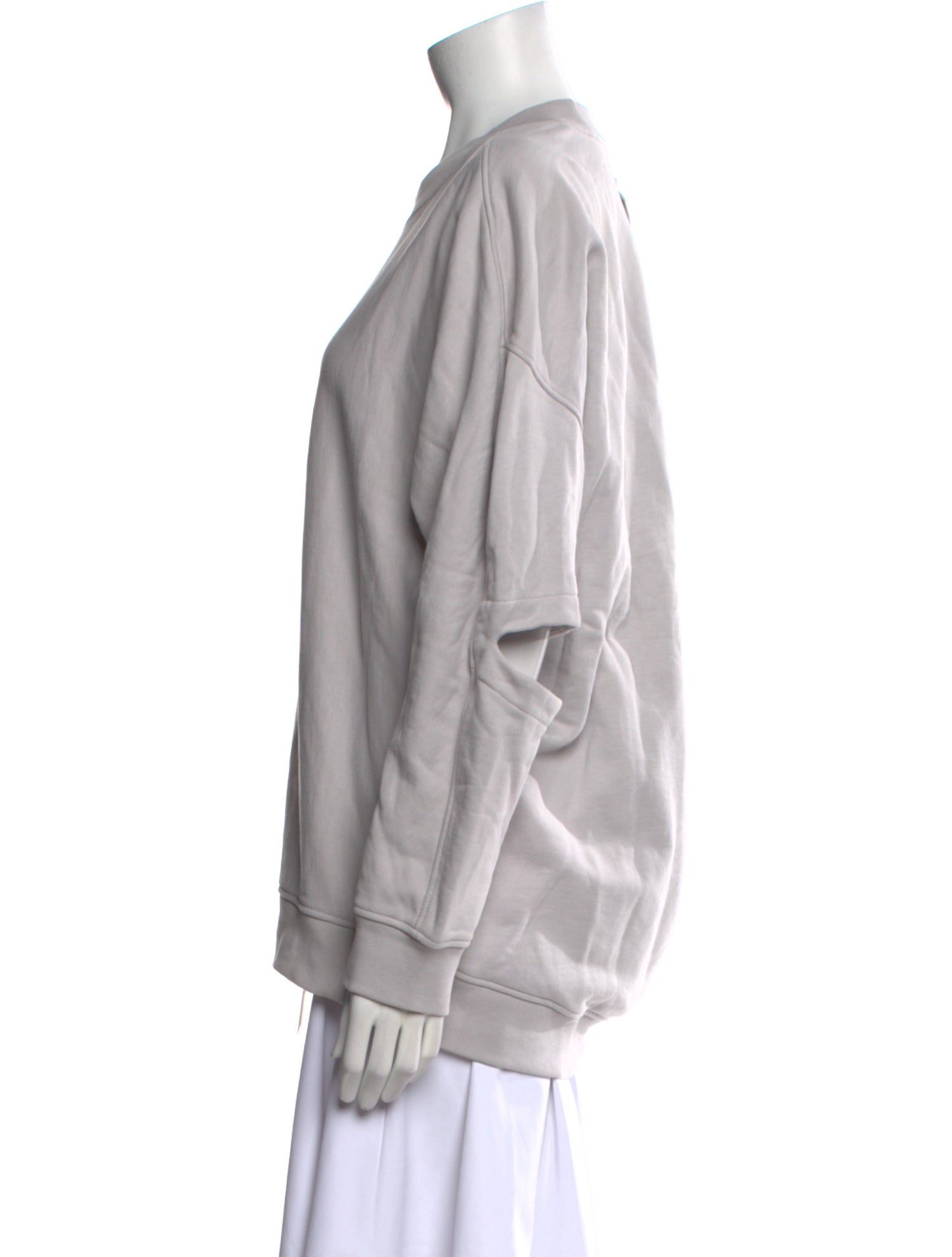 Tibi Crew Neck Long Sleeve Sweatshirt