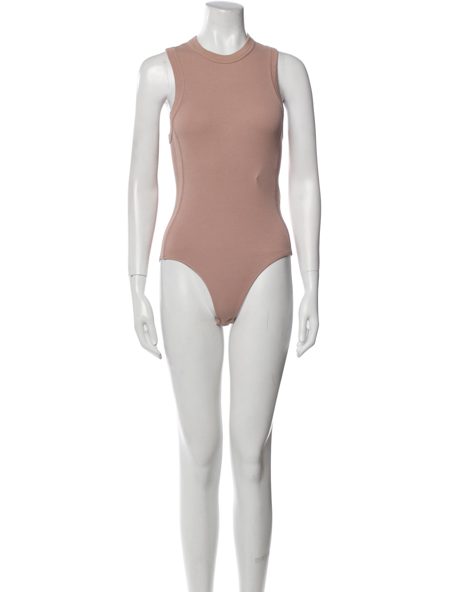 Tibi Crew Neck Sleeveless Bodysuit