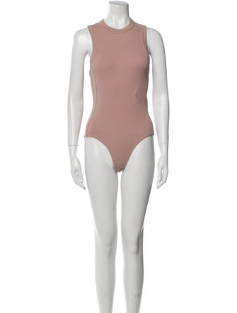 Tibi Crew Neck Sleeveless Bodysuit