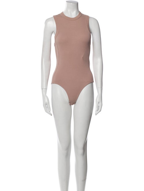 Tibi Crew Neck Sleeveless Bodysuit