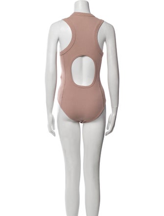 Tibi Crew Neck Sleeveless Bodysuit