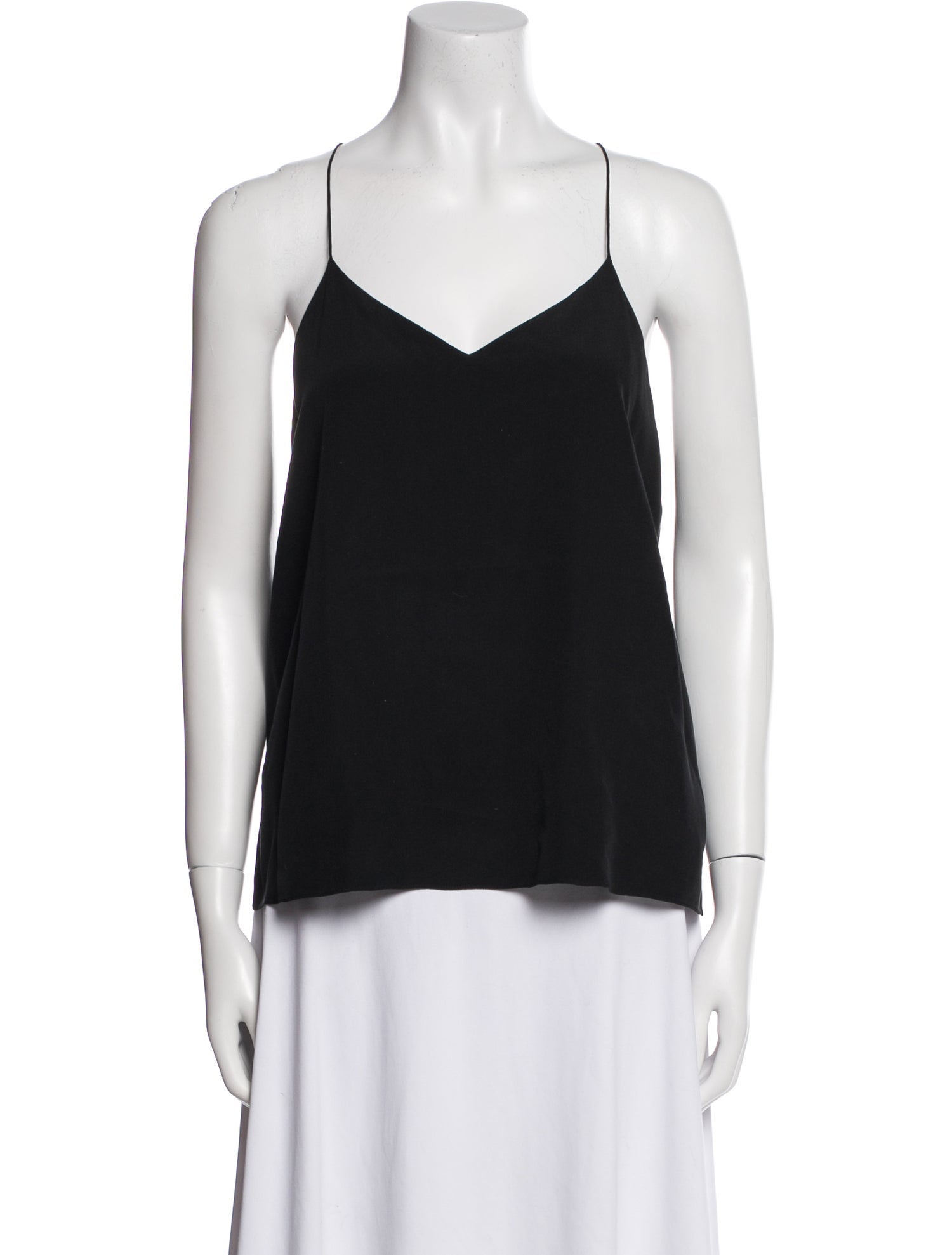 Tibi Silk V-Neck Top