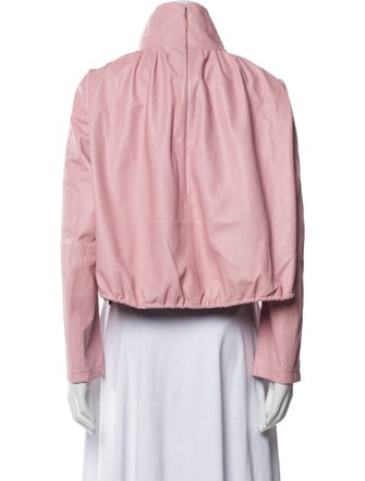 Tibi Lamb Leather Jacket